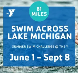 Swim across Lake Michigan summer swim challenge June 1 through September 8