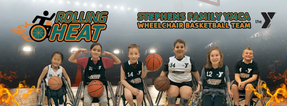 Group of team members from the wheelchair basketball team