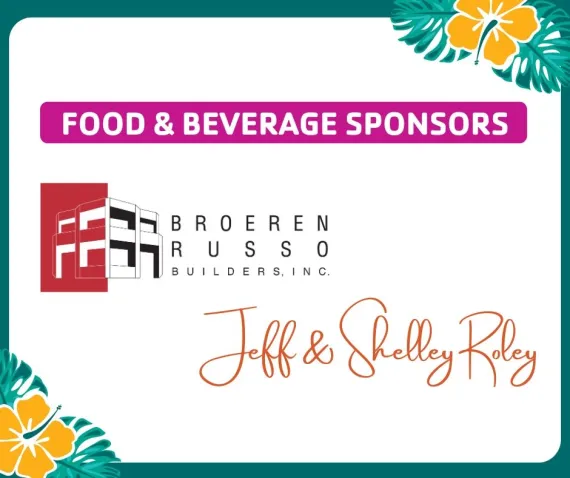 2024 Ladies on the Links Food and Beverage Sponsors Broeren Russo Builders and Jeff & Shelley Roley