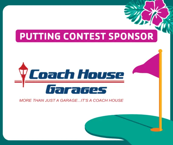 Putting contest sponsor: Coach house garages