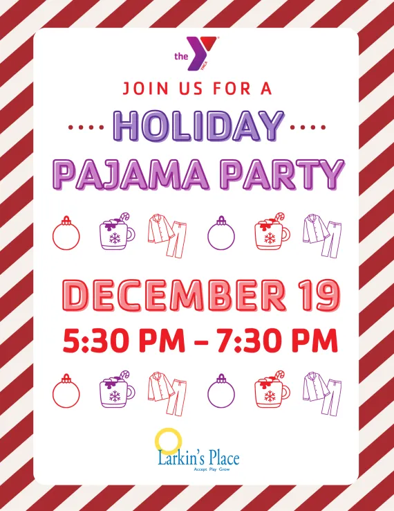 Join us for a holiday pajama party! On December 19 from 5:30PM to 7:30PM, we will be hosting a winter holiday celebration at our Stephens Family YMCA. Event description: Come dressed in your favorite holiday pajamas, with a contest for best dressed! We will have all the holiday favorites with a dinner of soup and salad, a yummy hot chocolate bar, and ornament decorating. We can't wait to see you there! This event is for ages 14+, and costs $35 for Y members, and $40 for guest members to attend.