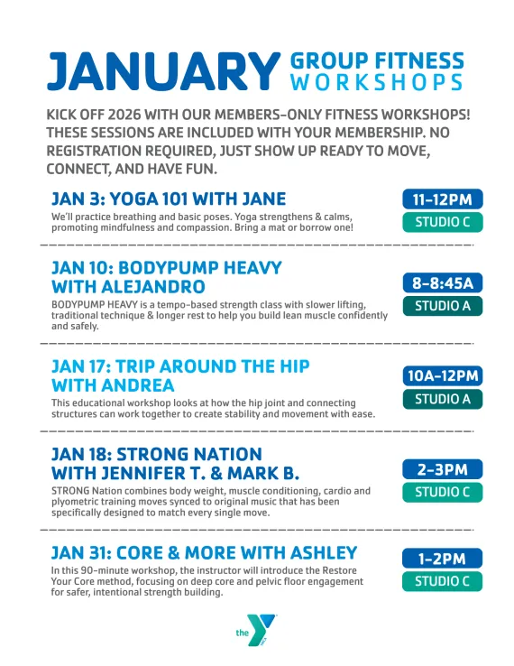 january group fitness workshops